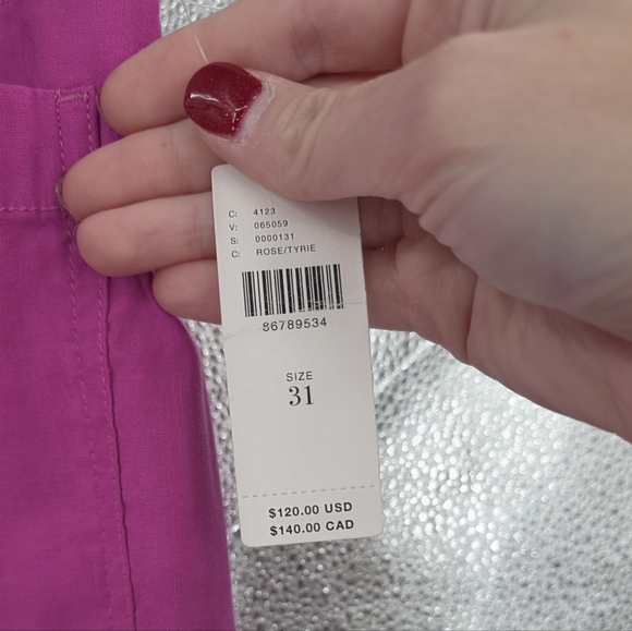 New Anthropologie Maeve The Colette Pink Pant 31 - Picture 7 of 9